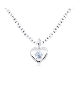 Heart Silver Necklaces SPE-5741